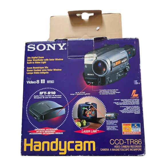 Sony Handycam Video 8 CCD-TR86 30x Digital Zoom UNTESTED FOR PARTS ONLY - Picture 5 of 8